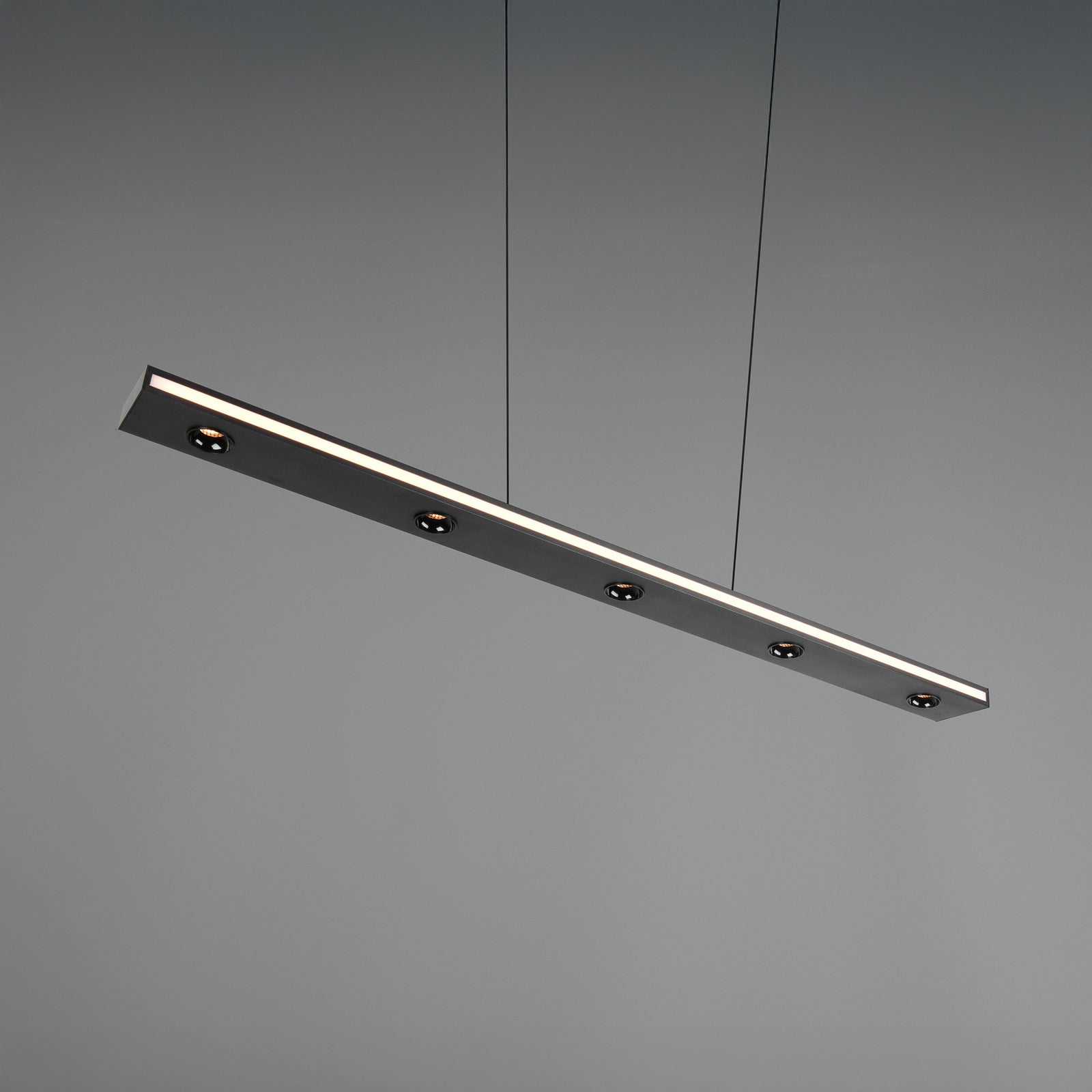 LED pendellampe Graham opp og ned dimbar CCT svart 109 cm dimmer