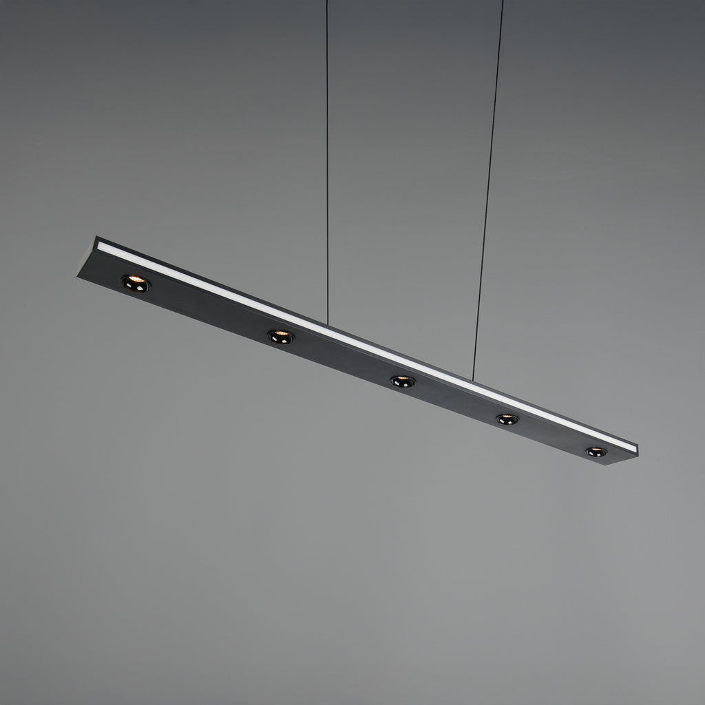 LED pendellampe Graham opp og ned dimbar CCT svart 109 cm lysfargevalg