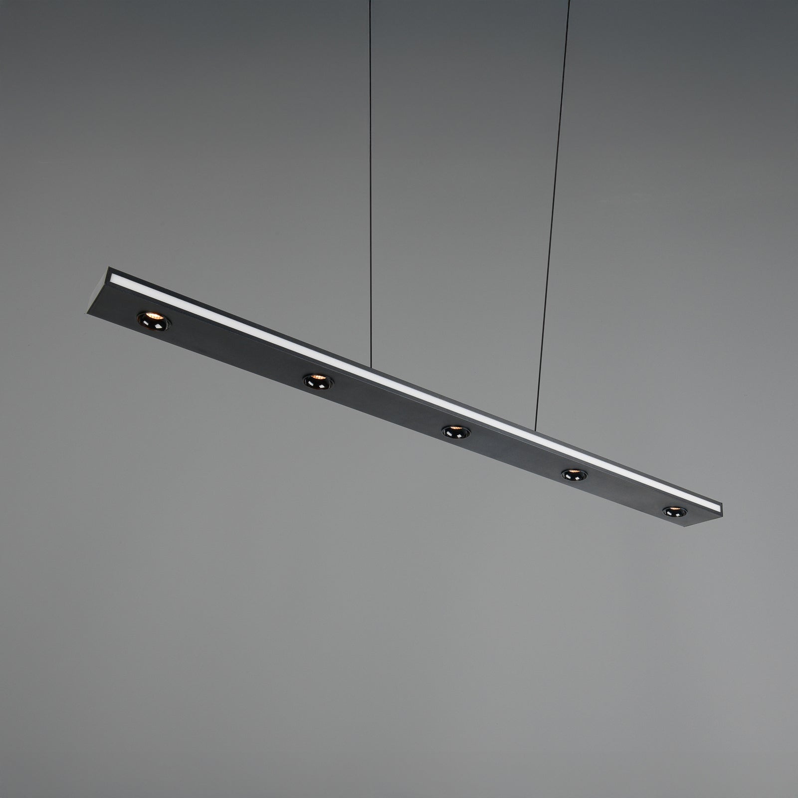 LED pendellampe Graham opp og ned dimbar CCT svart 109 cm lysfargevalg