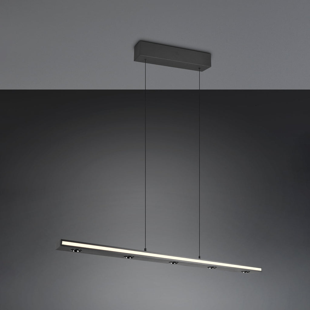 LED pendellampe Graham opp og ned dimbar CCT svart 109 cm nærbilde