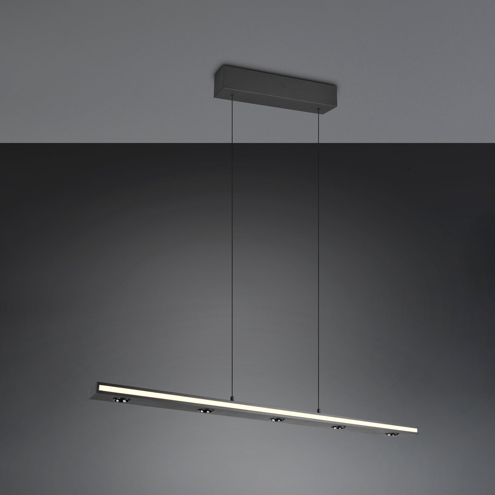 LED pendellampe Graham opp og ned dimbar CCT svart 109 cm nærbilde