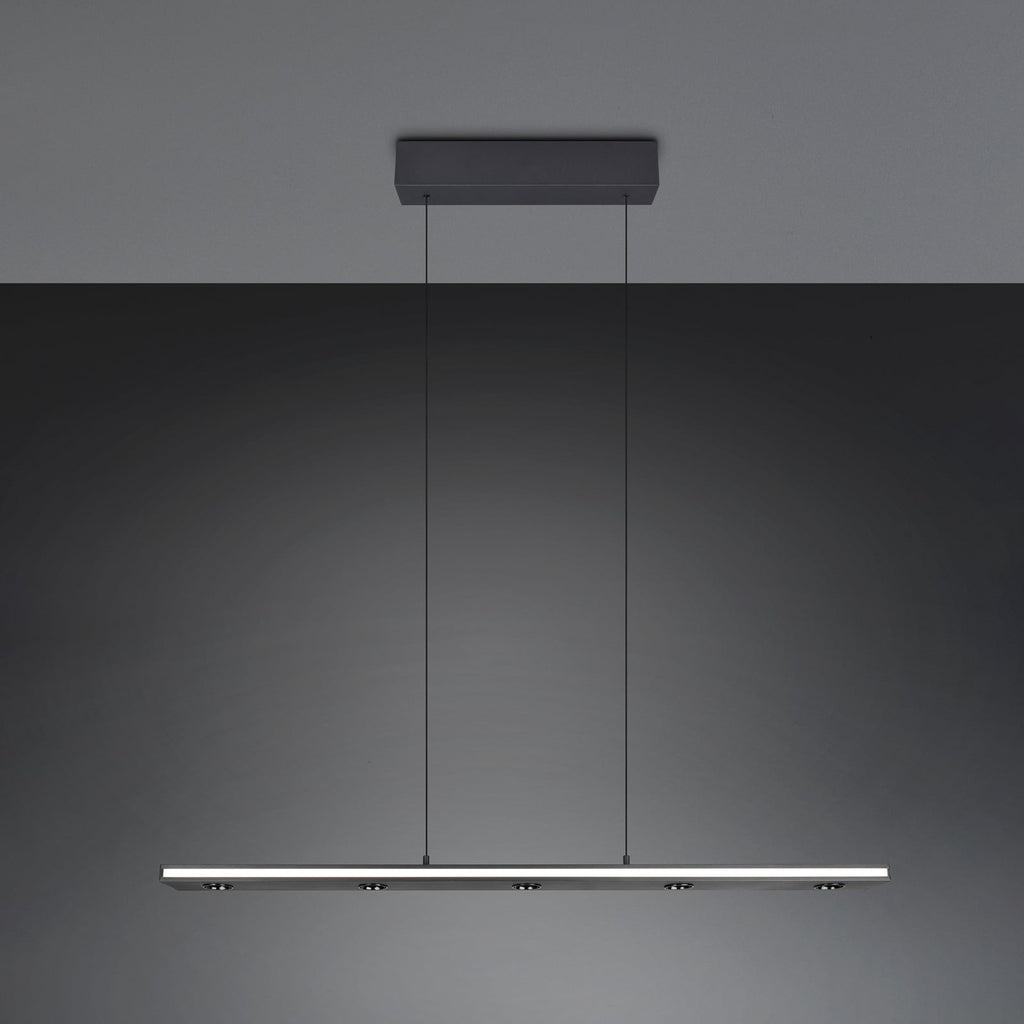 LED pendellampe Graham opp og ned dimbar CCT svart 109 cm side