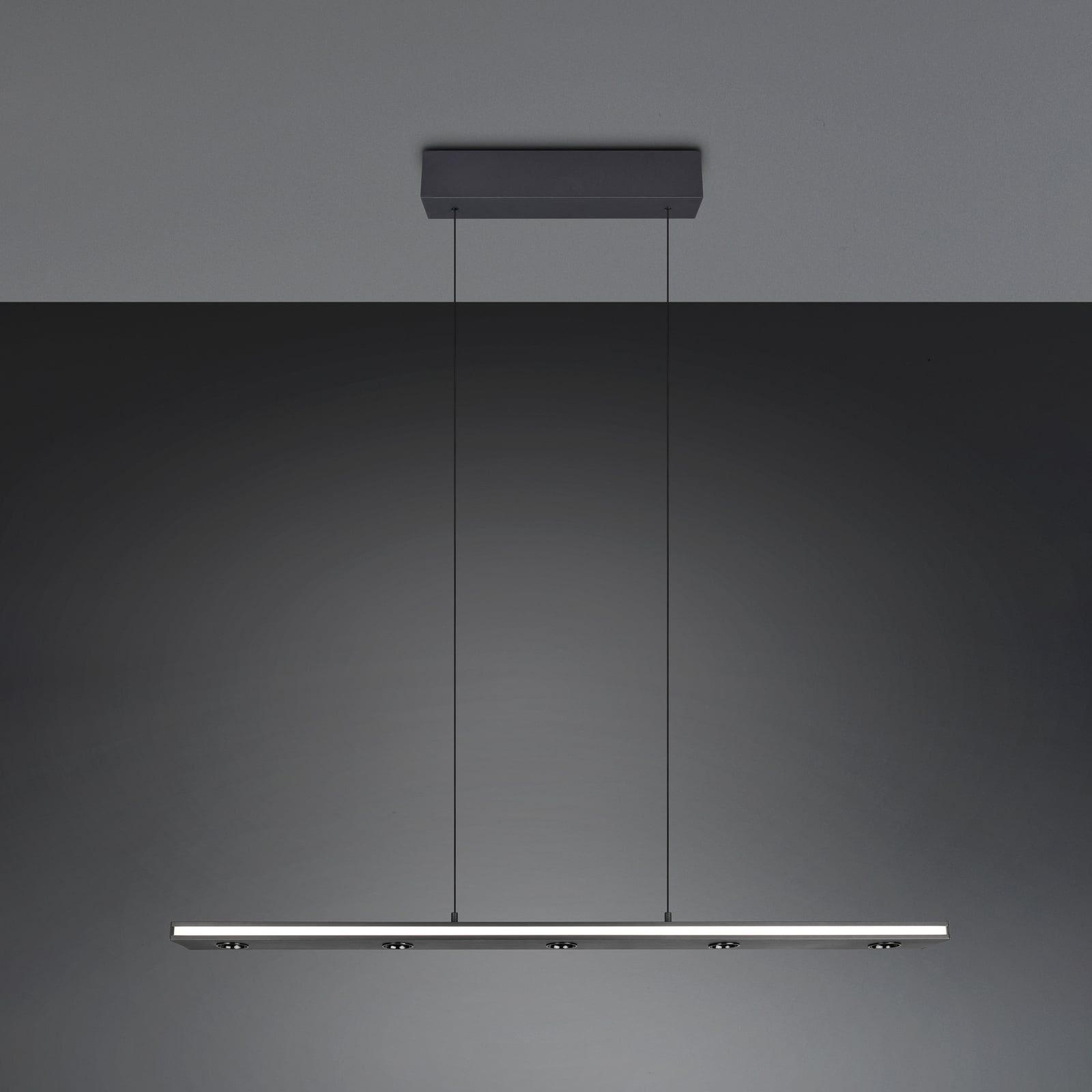 LED pendellampe Graham opp og ned dimbar CCT svart 109 cm side