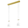LED pendellampe Grazia 2-lys Zigbee dimbar messing 71 cm forfra