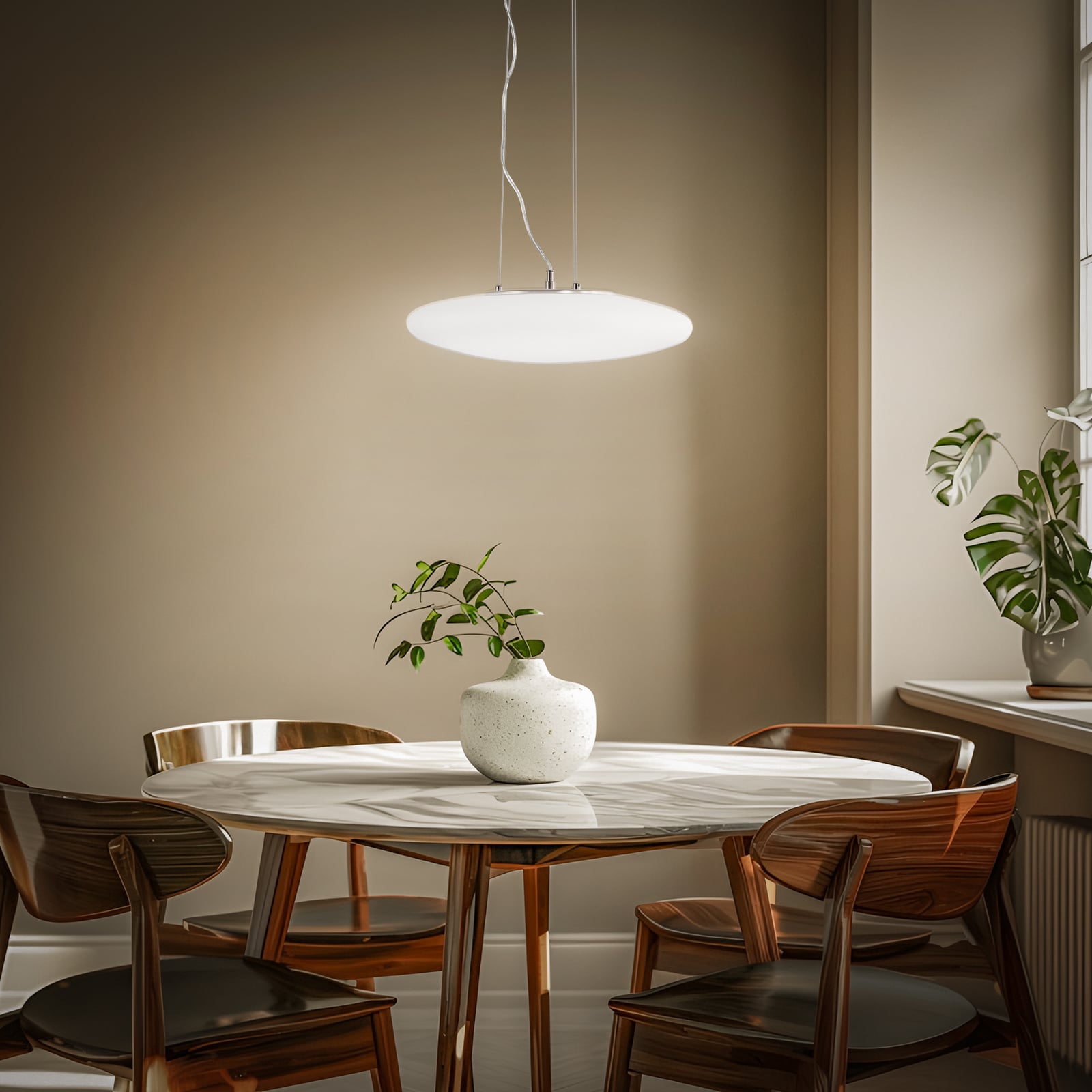LED pendellampe Gunda opalglass dimbar bakside