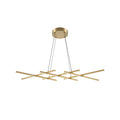 LED pendellampe Halo dimbar messingfarget 103,5 cm forfra