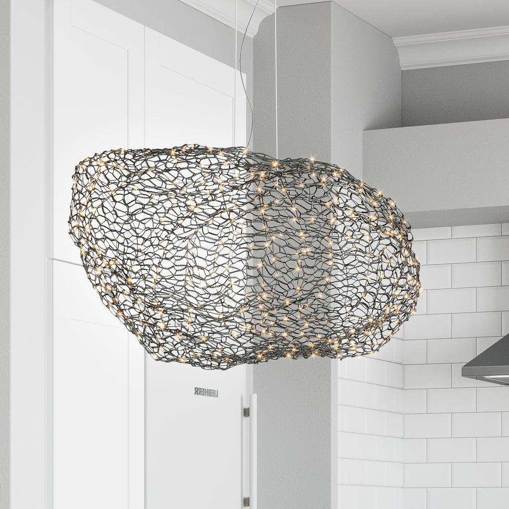 LED pendellampe Hayden svart matt dimbar 76 cm 2700K forfra