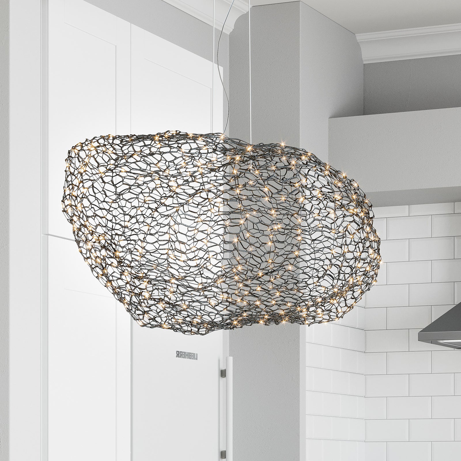 LED pendellampe Hayden svart matt dimbar 76 cm 2700K forfra