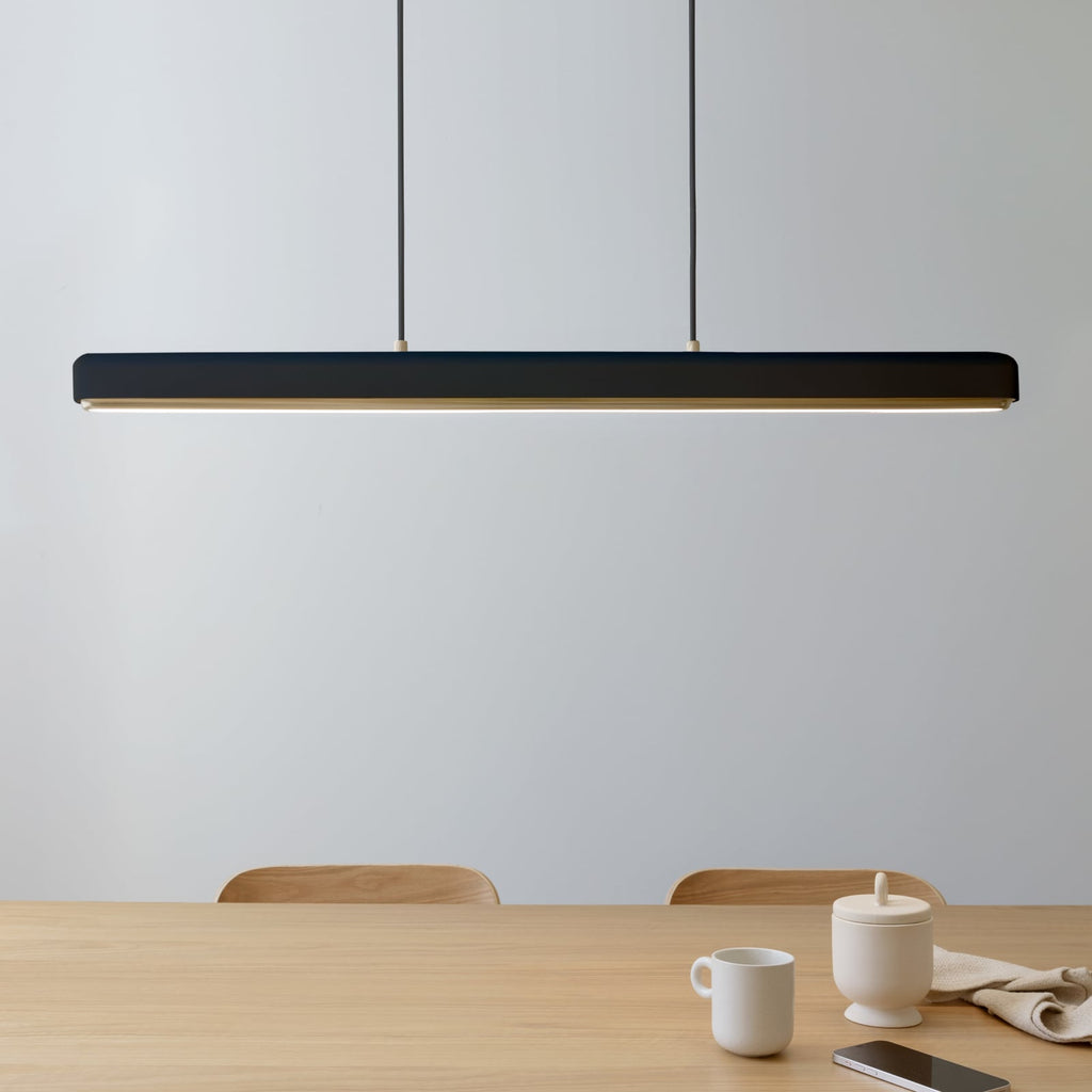 LED pendellampe Hazel Branch svart/messing 100 cm dimbar CCT forfra