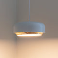 LED pendellampe Hazel Mini hvit/messing dimbar forfra