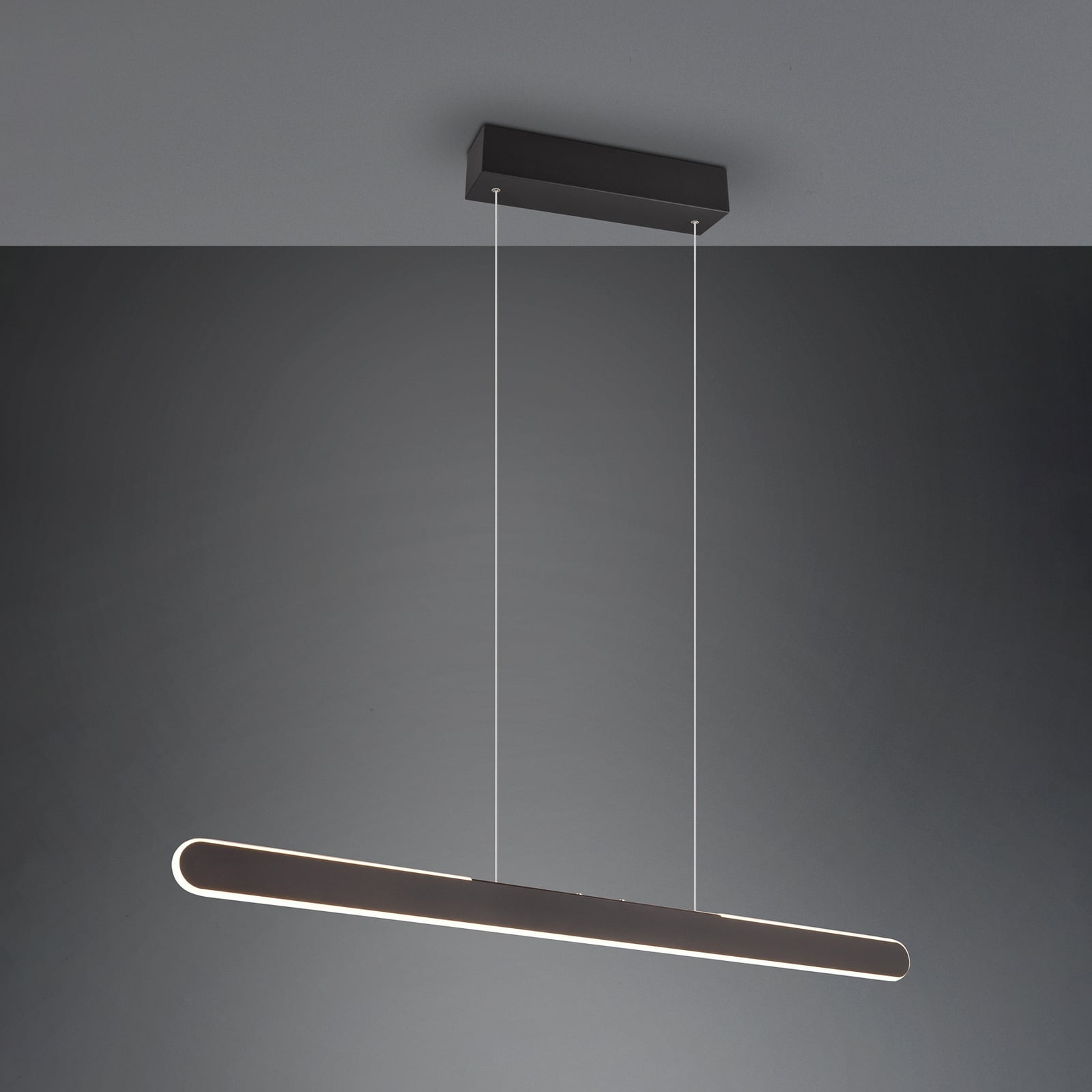 LED pendellampe Helios svart 100 cm dimbar CCT detalj