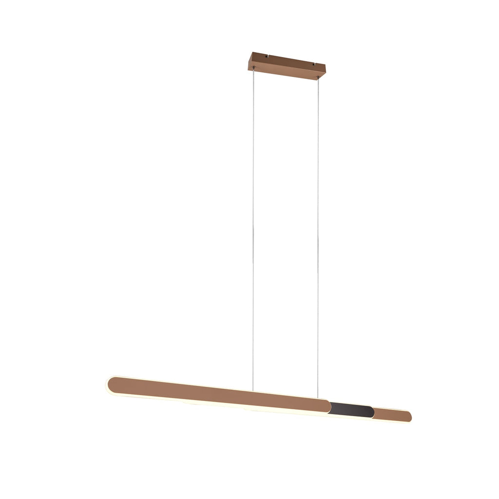 LED pendellampe Helios uttrekkbar 130 cm dimbar CCT kaffe bakside