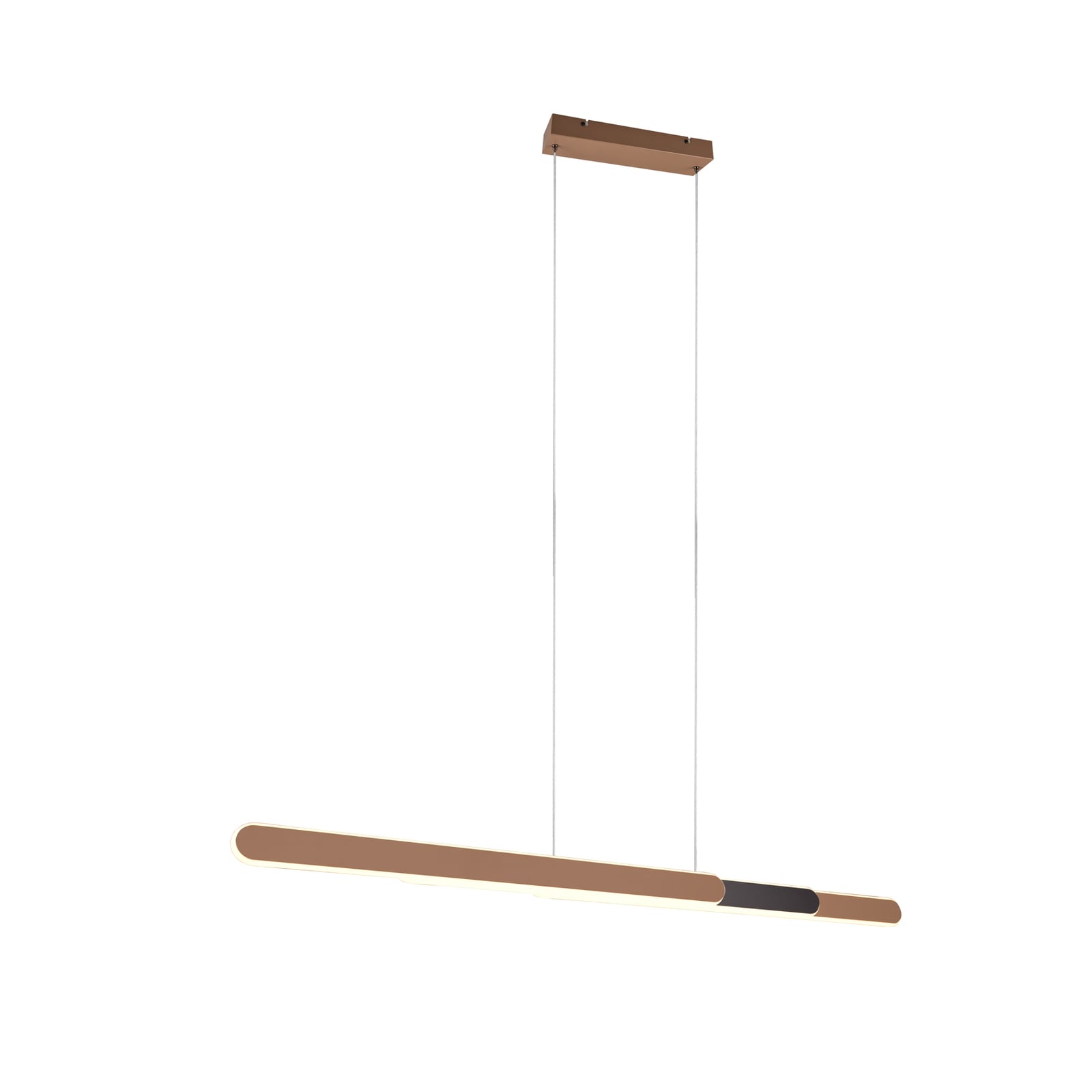 LED pendellampe Helios uttrekkbar 130 cm dimbar CCT kaffe bakside