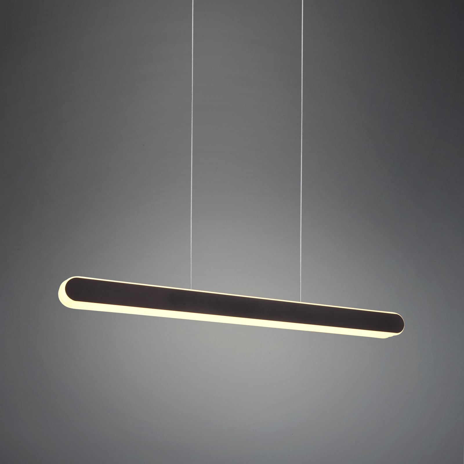 LED pendellampe Helios uttrekkbar dimbar CCT svart 130 cm forfra