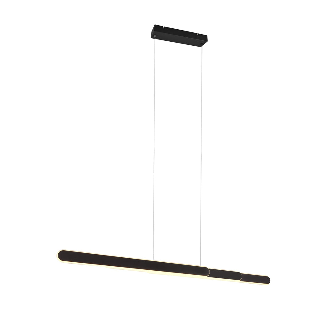 LED pendellampe Helios uttrekkbar dimbar CCT svart 130 cm detalj