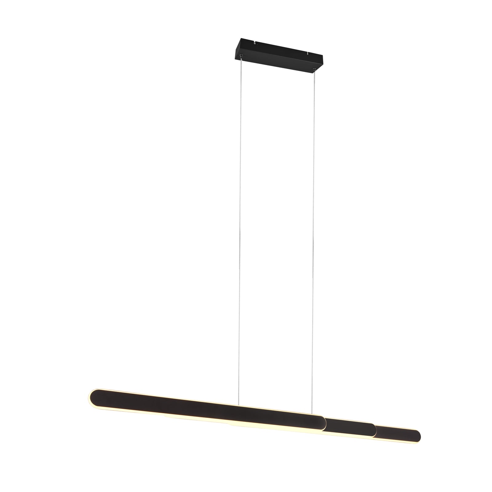 LED pendellampe Helios uttrekkbar dimbar CCT svart 130 cm detalj