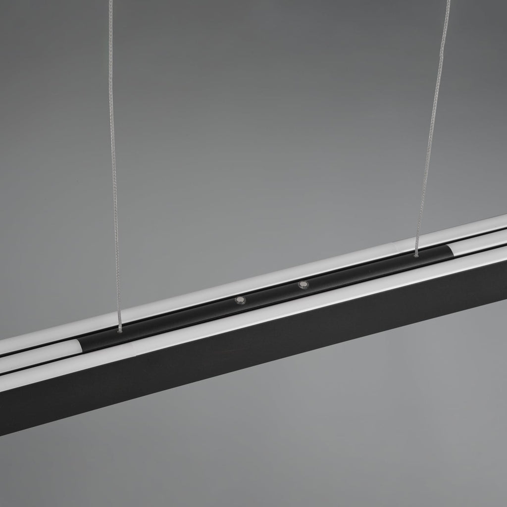 LED pendellampe Helios uttrekkbar dimbar CCT svart 130 cm montert