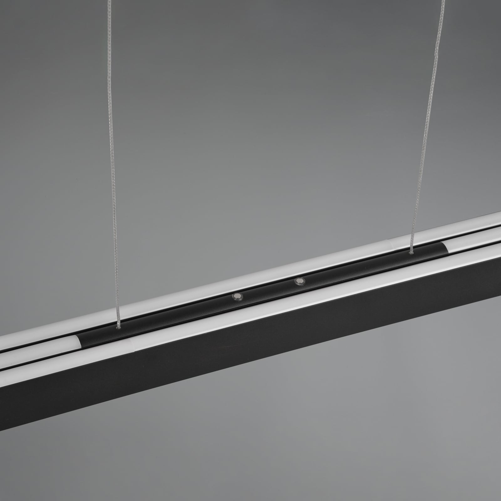 LED pendellampe Helios uttrekkbar dimbar CCT svart 130 cm montert