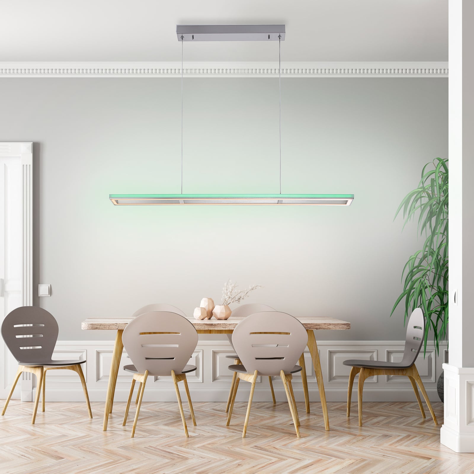 LED pendellampe Helix CCT RGB med fjernkontroll 110 cm bakside