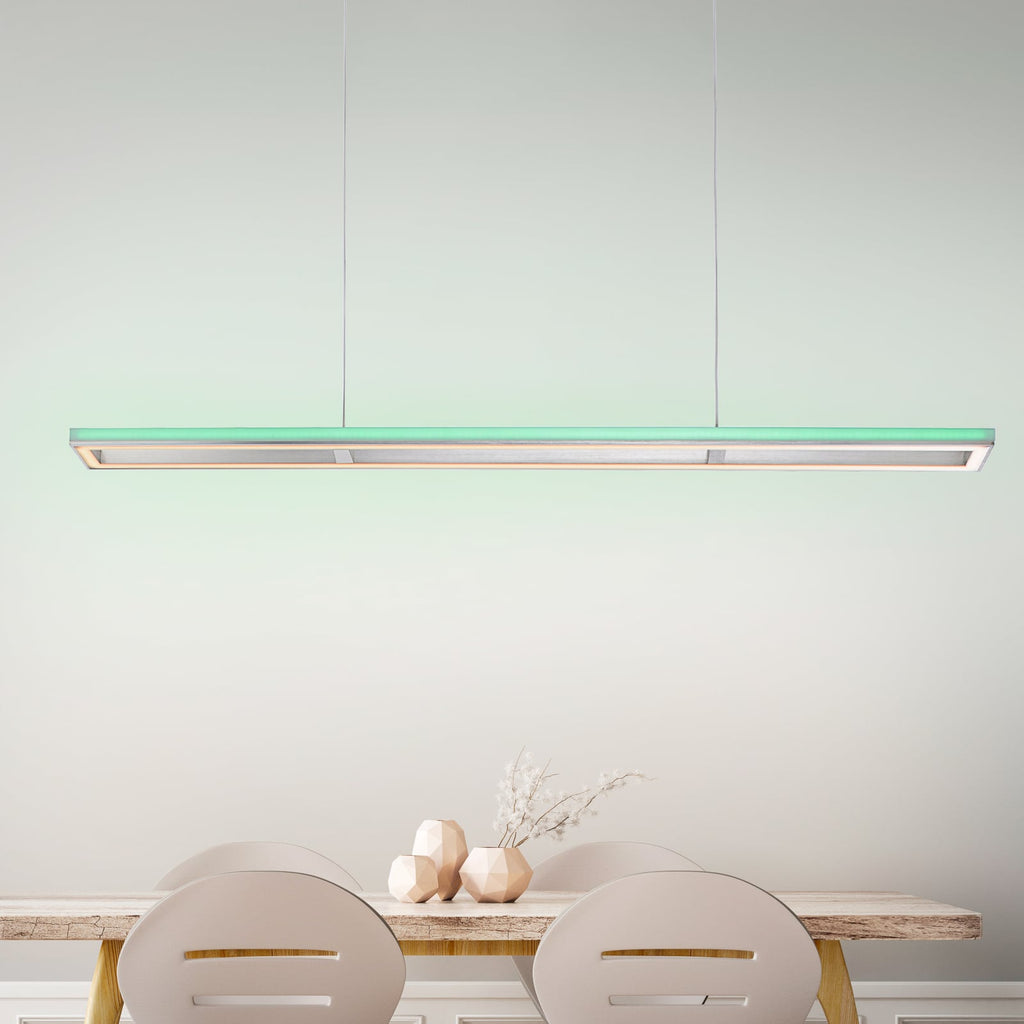 Detalj av LED pendellampe Helix CCT RGB med fjernkontroll 110 cm