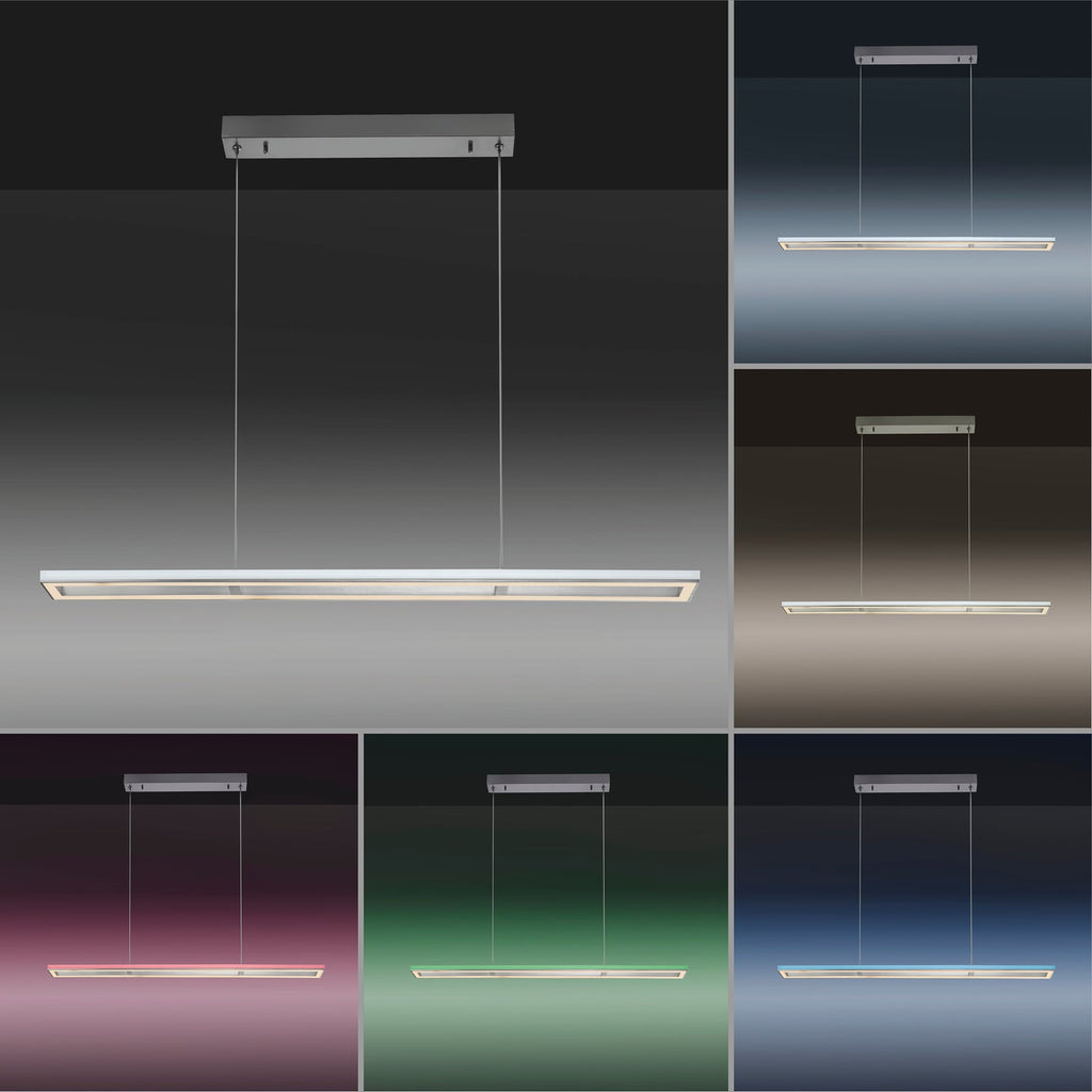LED pendellampe Helix CCT RGB med fjernkontroll 110 cm fjernkontroll