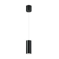 LED pendellampe Helli opp/ned dimbar svart Ø8 cm forfra