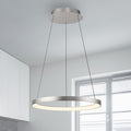 LED pendellampe Hoop aluminium Ø57 cm forfra