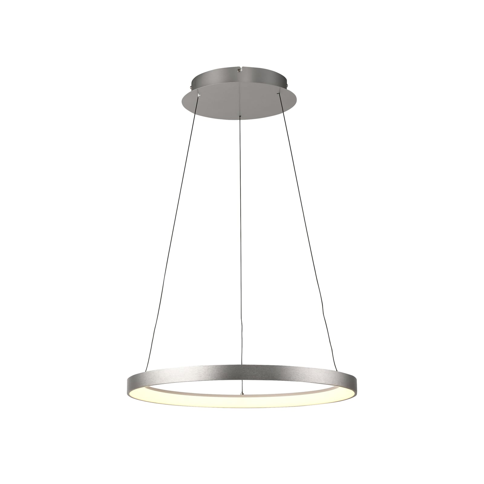 Detalj av LED pendellampe Hoop aluminium Ø57 cm