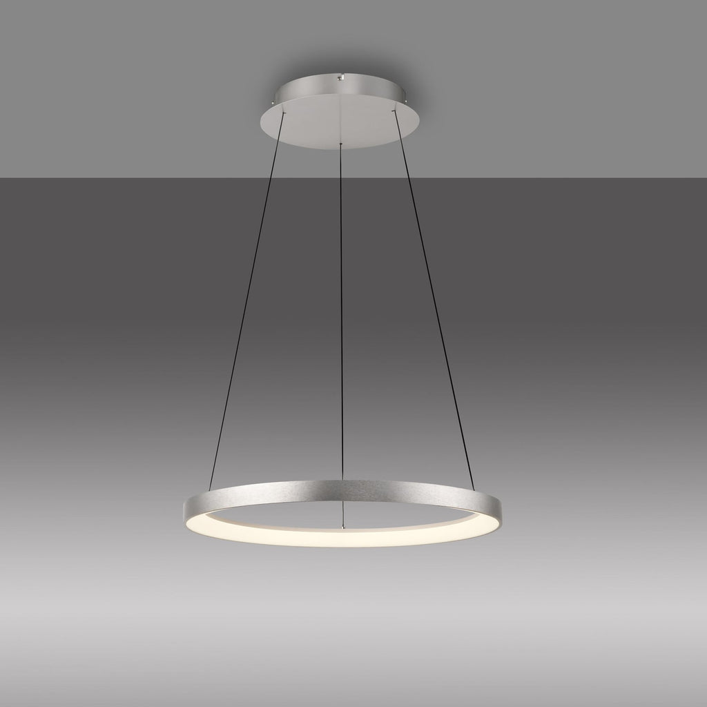 Montert LED pendellampe Hoop aluminium Ø57 cm i rom