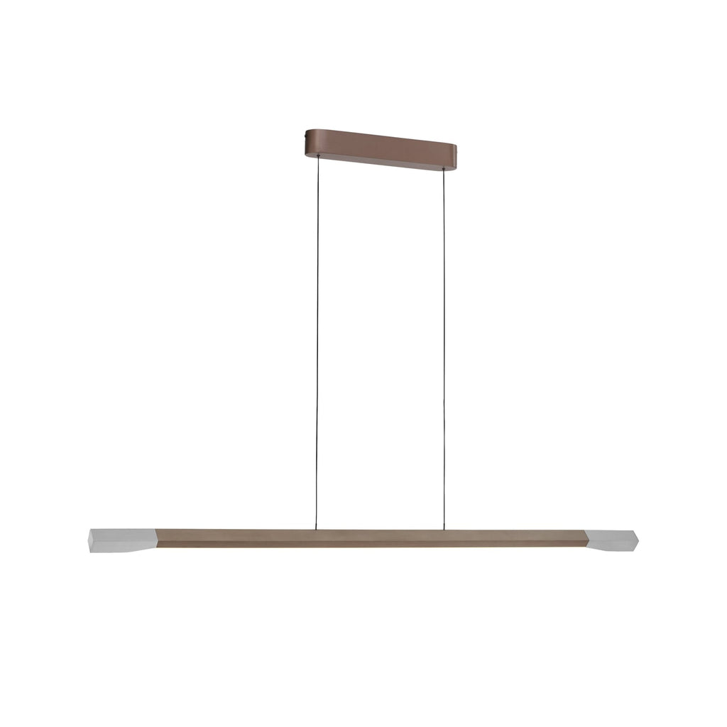 LED pendellampe Hoop dimbar brun 128 cm detalj