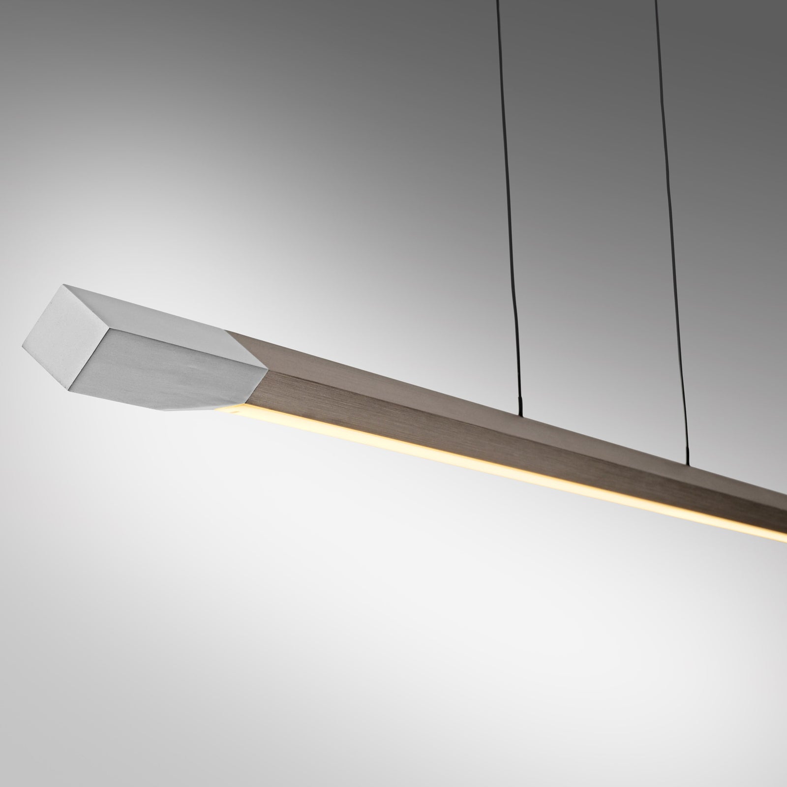 LED pendellampe Hoop dimbar brun 128 cm nærbilde