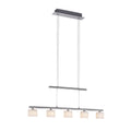 LED pendellampe Hydra 5-lys glass høydejusterbar forside