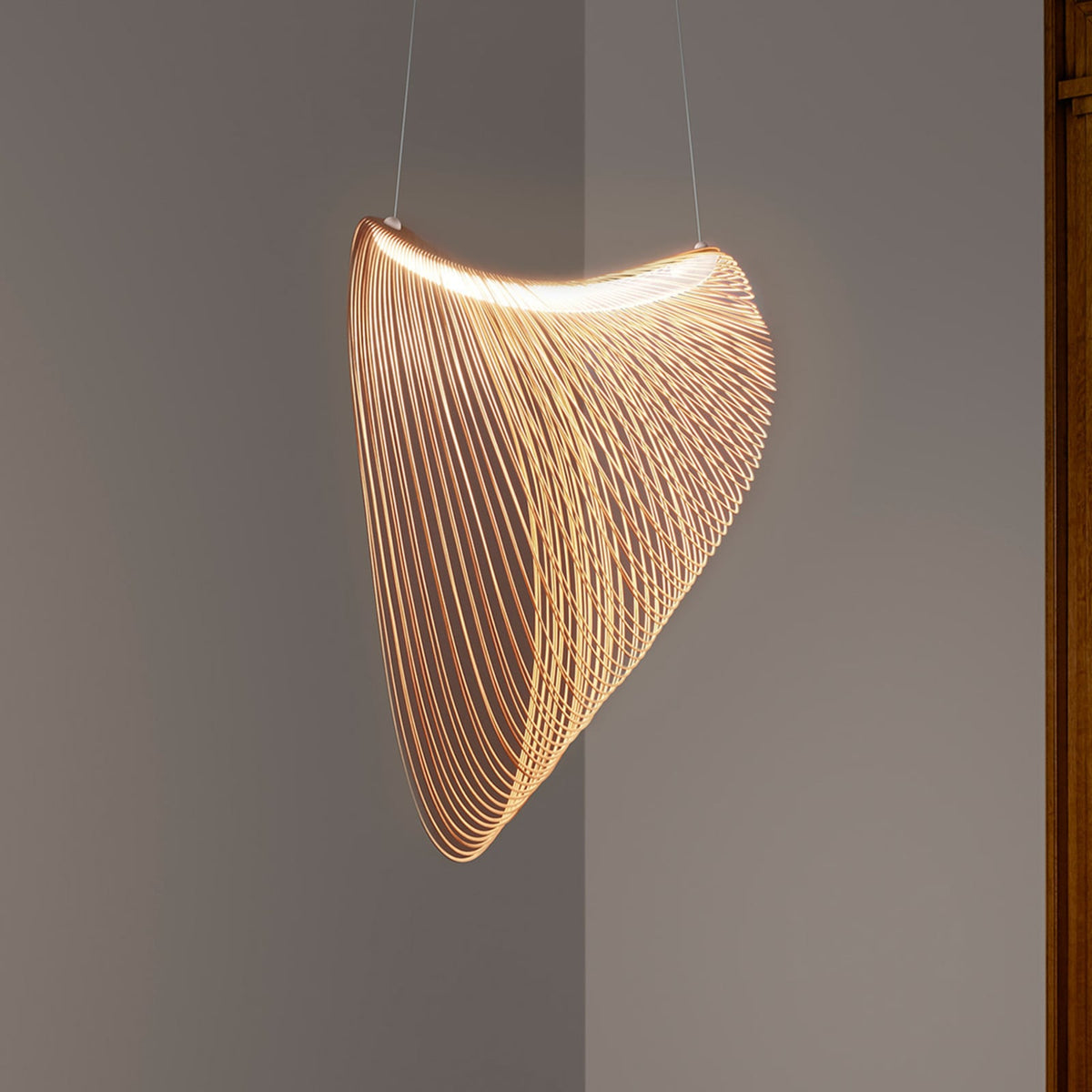LED pendellampe Illan tre dimbar Ø80 cm forfra