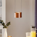 LED pendellampe Impulse 1-lys rosegull dimbar Ø16 cm forfra