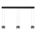 LED pendellampe Impulse 3-lys opp/ned antrasitt dimbar fra BANKAMP