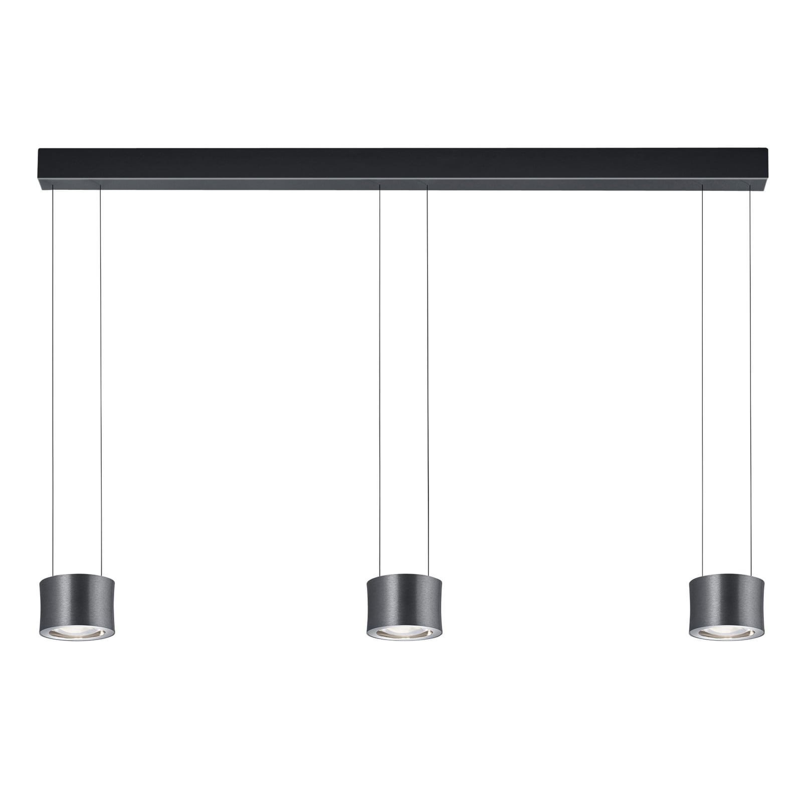 LED pendellampe Impulse 3-lys opp/ned antrasitt dimbar fra BANKAMP