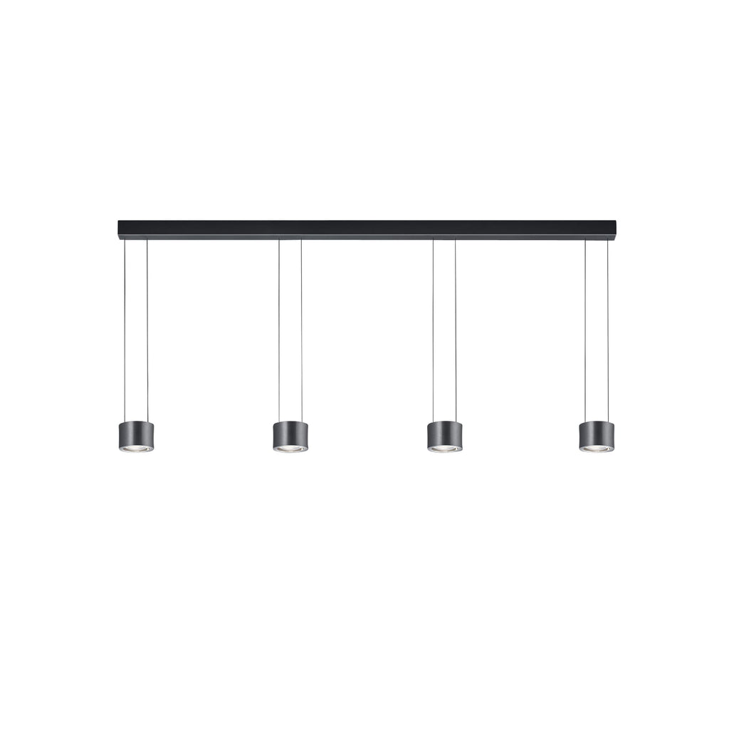 LED pendellampe Impulse Flex 4-lys dimbar antrasitt 168 cm bakside