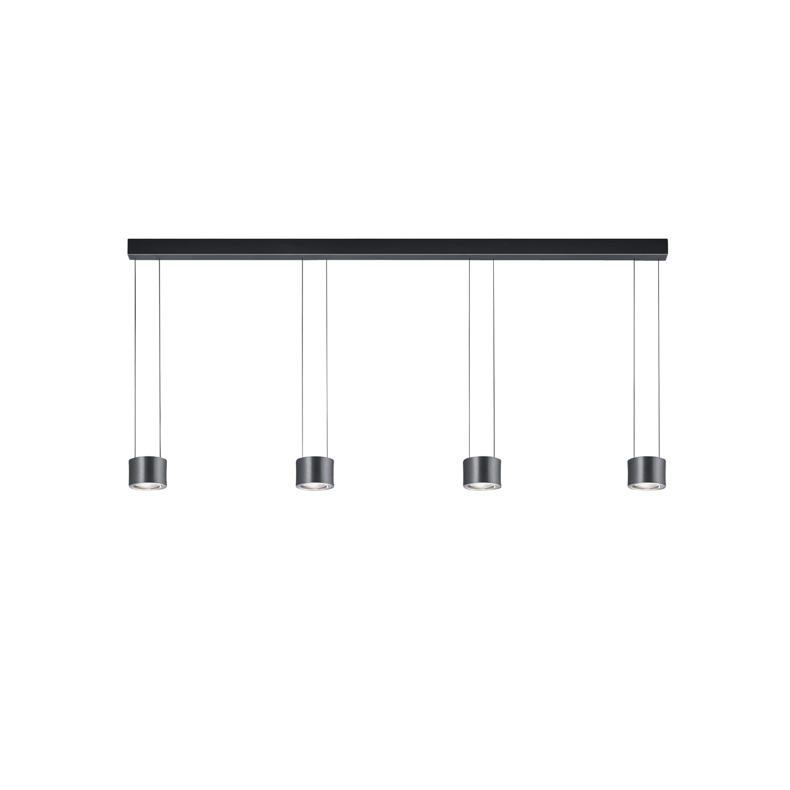 LED pendellampe Impulse Flex 4-lys dimbar antrasitt 168 cm bakside
