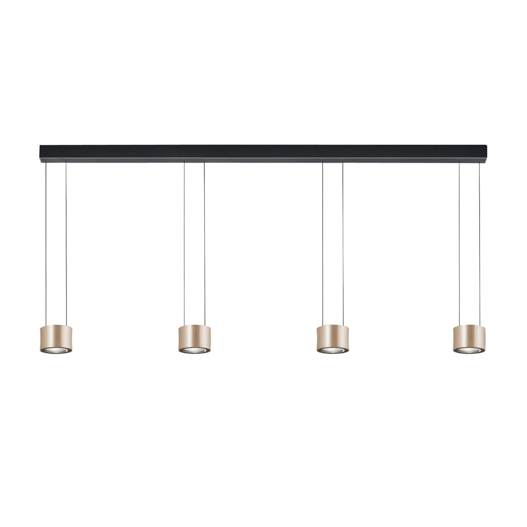 LED pendellampe Impulse Flex 4-lys rosé dimbar 48W bakside