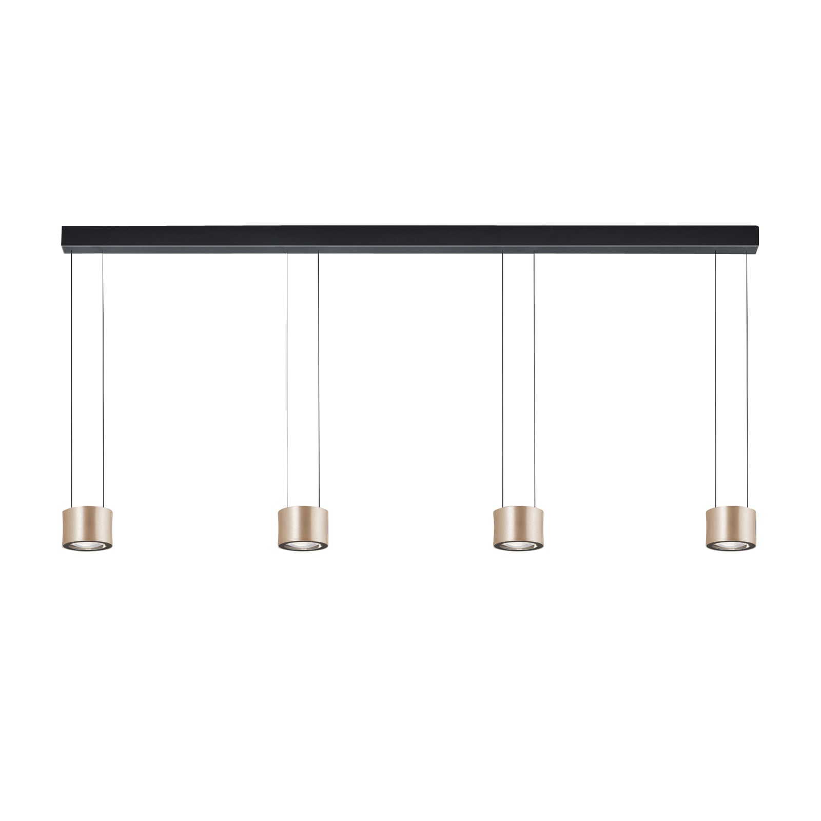 LED pendellampe Impulse Flex 4-lys rosé dimbar 48W bakside