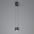 LED pendellampe Impulse Flex dimbar antrasitt Ø12 cm forfra