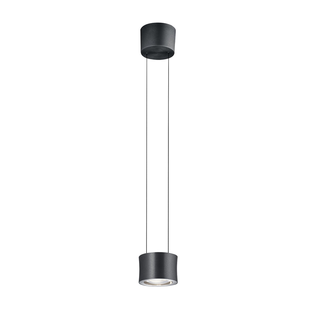 LED pendellampe Impulse Flex dimbar antrasitt Ø12 cm bakside