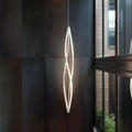 LED pendellampe In The Wind vertikal hvit dimbar front