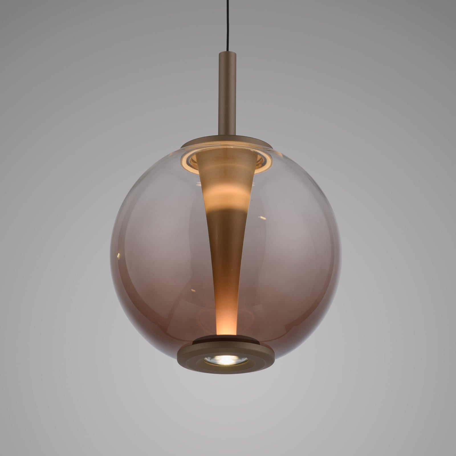 LED pendellampe Infinity bronse/amber nærbilde av bryter