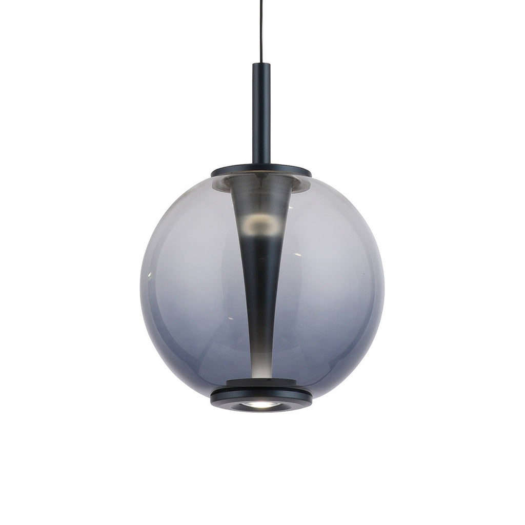 LED pendellampe Infinity glass Ø18 cm dimbar CCT fjernkontroll forfra