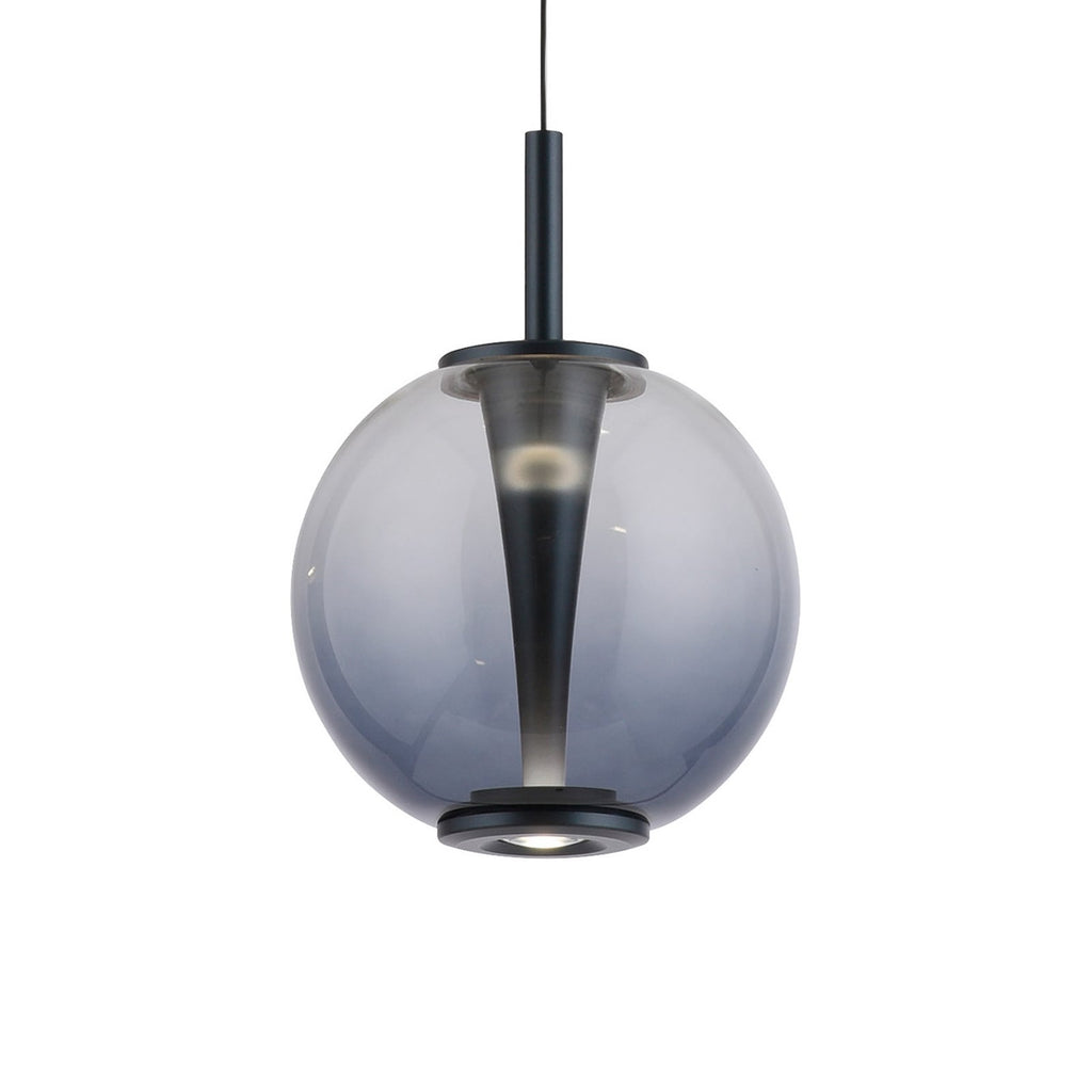 LED pendellampe Infinity glass Ø18 cm dimbar CCT fjernkontroll forfra