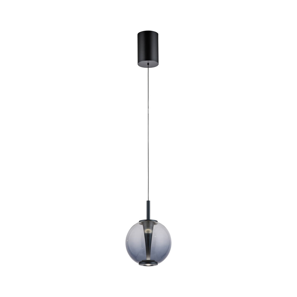 Detalj av LED pendellampe Infinity glass Ø18 cm dimbar CCT fjernkontroll