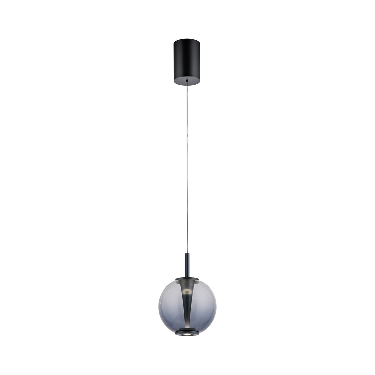 Detalj av LED pendellampe Infinity glass Ø18 cm dimbar CCT fjernkontroll