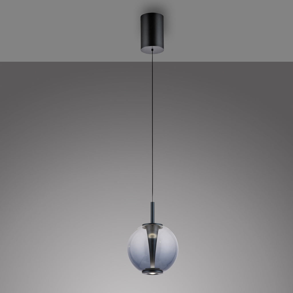LED pendellampe Infinity glass Ø18 cm dimbar CCT fjernkontroll montert