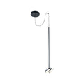 LED pendellampe Invisible Single svart aluminium dimbar forfra
